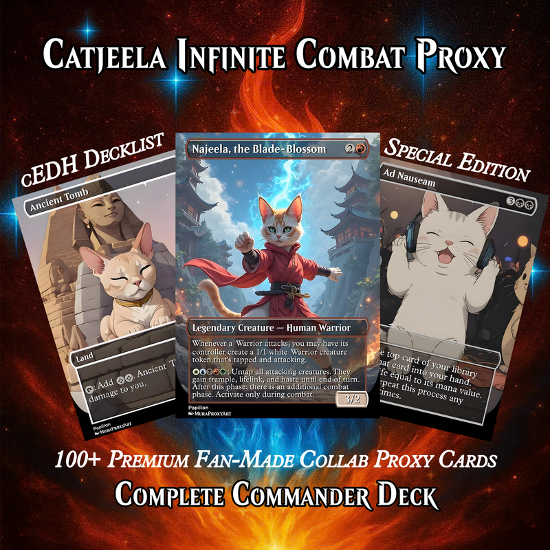 NAJEELA INFINITE COMBAT COMMANDER DECK – PREMIUM COLLECTOR SET (110 CARDS)