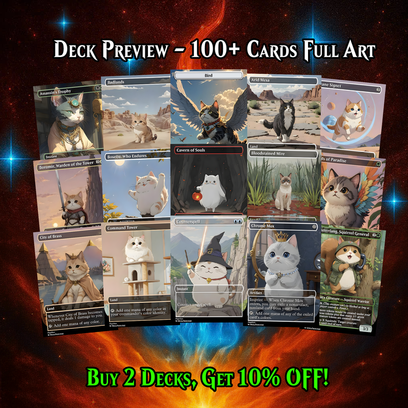 NAJEELA INFINITE COMBAT COMMANDER DECK – PREMIUM COLLECTOR SET (110 CARDS)