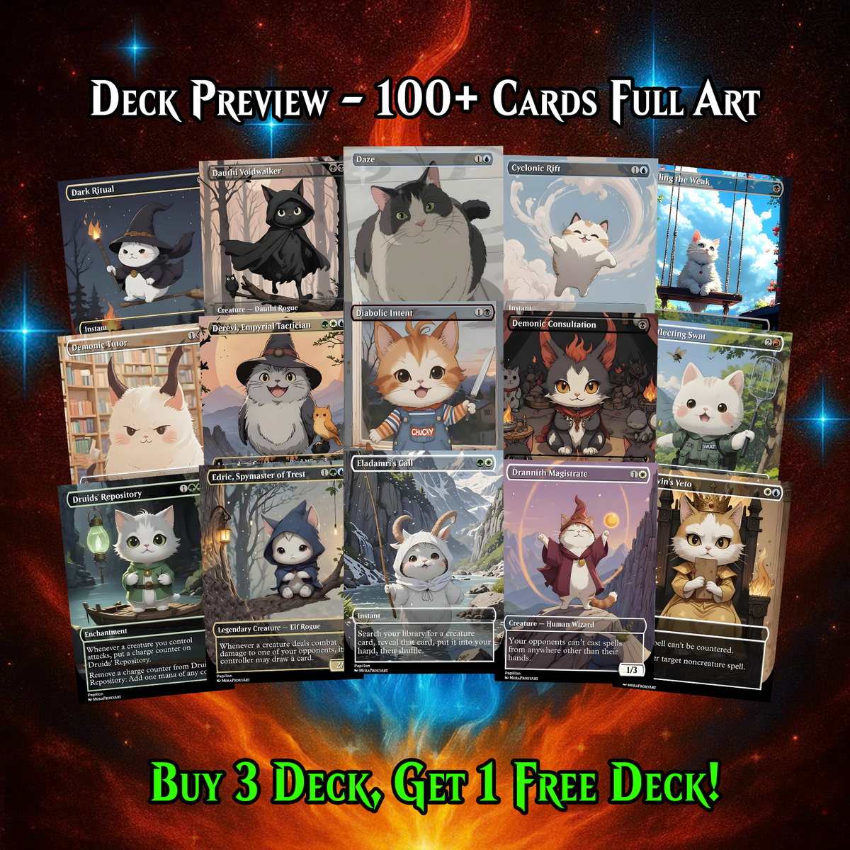 NAJEELA INFINITE COMBAT COMMANDER DECK – PREMIUM COLLECTOR SET (110 CARDS)