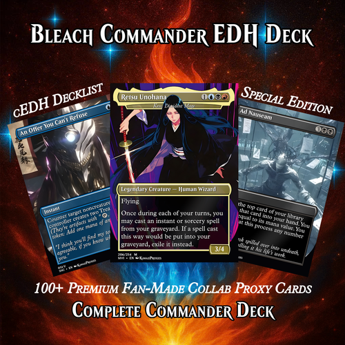 BLEACH ANIME COMMANDER DECK – PREMIUM COLLECTOR SET  (107 CARDS)