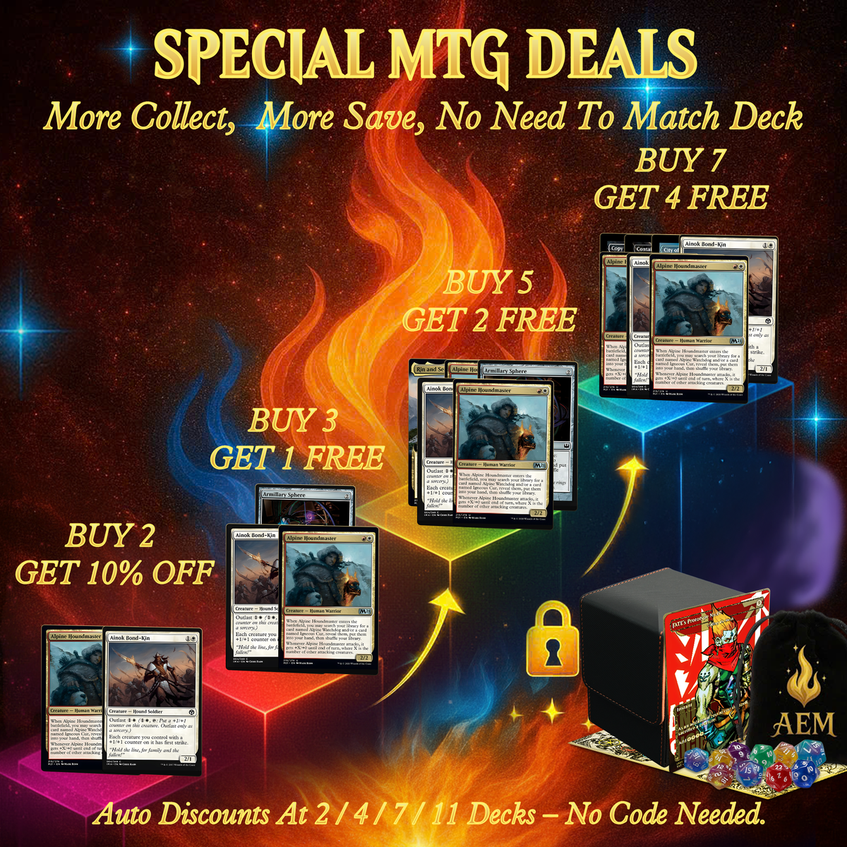 | We Have Discontinued Production | Dogs & Cats  Commander Deck PREMIUM COLLECTOR SET | 101 CARDS