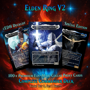 | New | ELDEN RING THEMED DUAL-COMMANDER MTG PROXY DECK – PREMIUM COLLECTOR SET (114 CARDS)