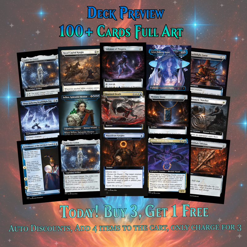 | New | ELDEN RING THEMED DUAL-COMMANDER MTG PROXY DECK – PREMIUM COLLECTOR SET (114 CARDS)