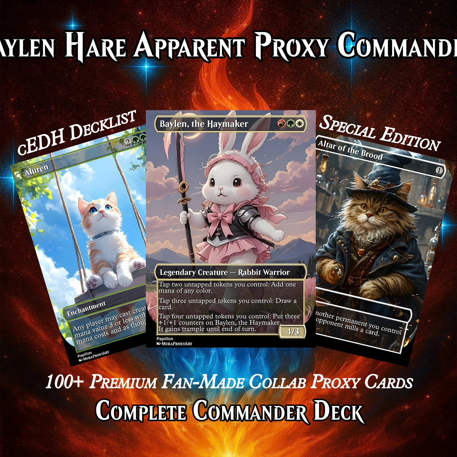 BAYLEN, HARE APPARENT COMMANDER DECK – PREMIUM COLLECTOR SET (110 CARDS)