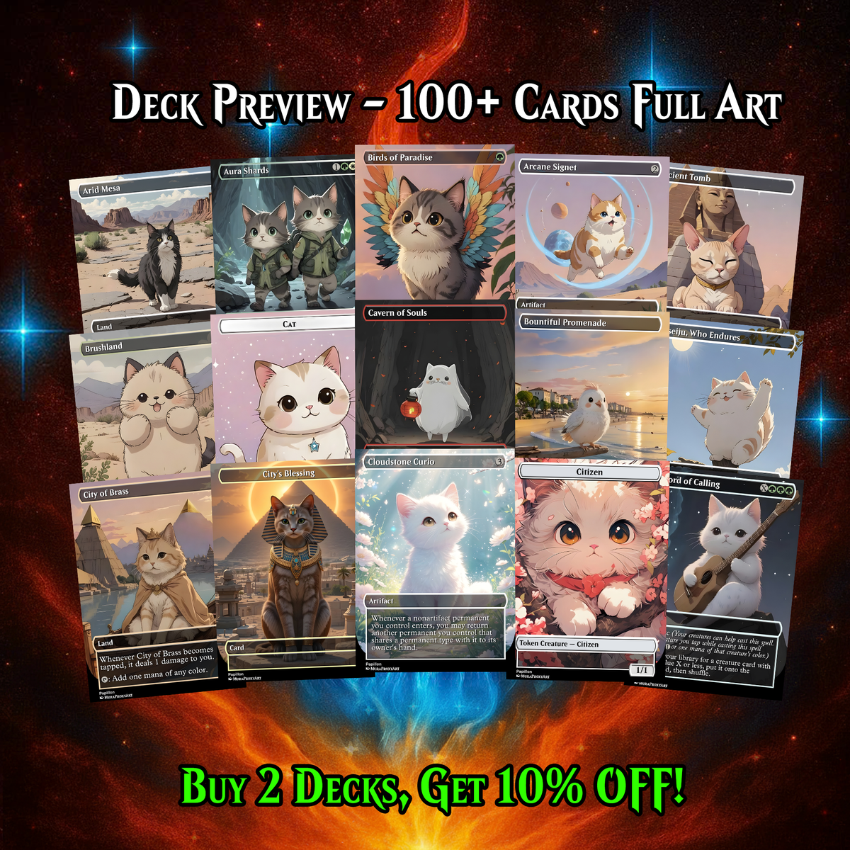 BAYLEN, HARE APPARENT COMMANDER DECK – PREMIUM COLLECTOR SET (110 CARDS)