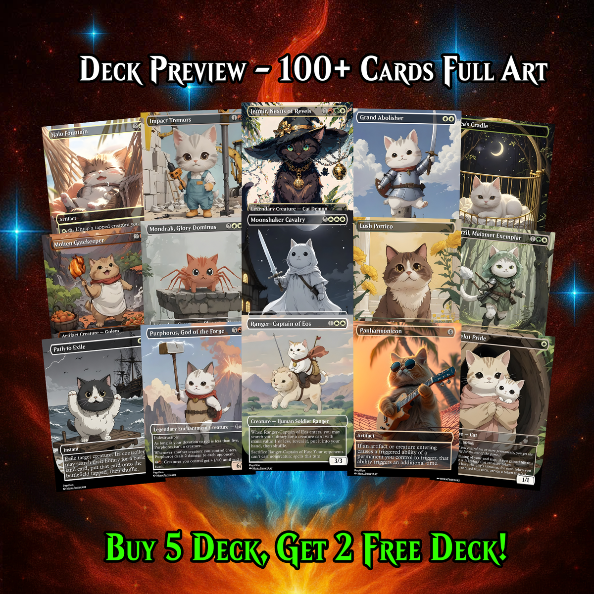 BAYLEN, HARE APPARENT COMMANDER DECK – PREMIUM COLLECTOR SET (110 CARDS)