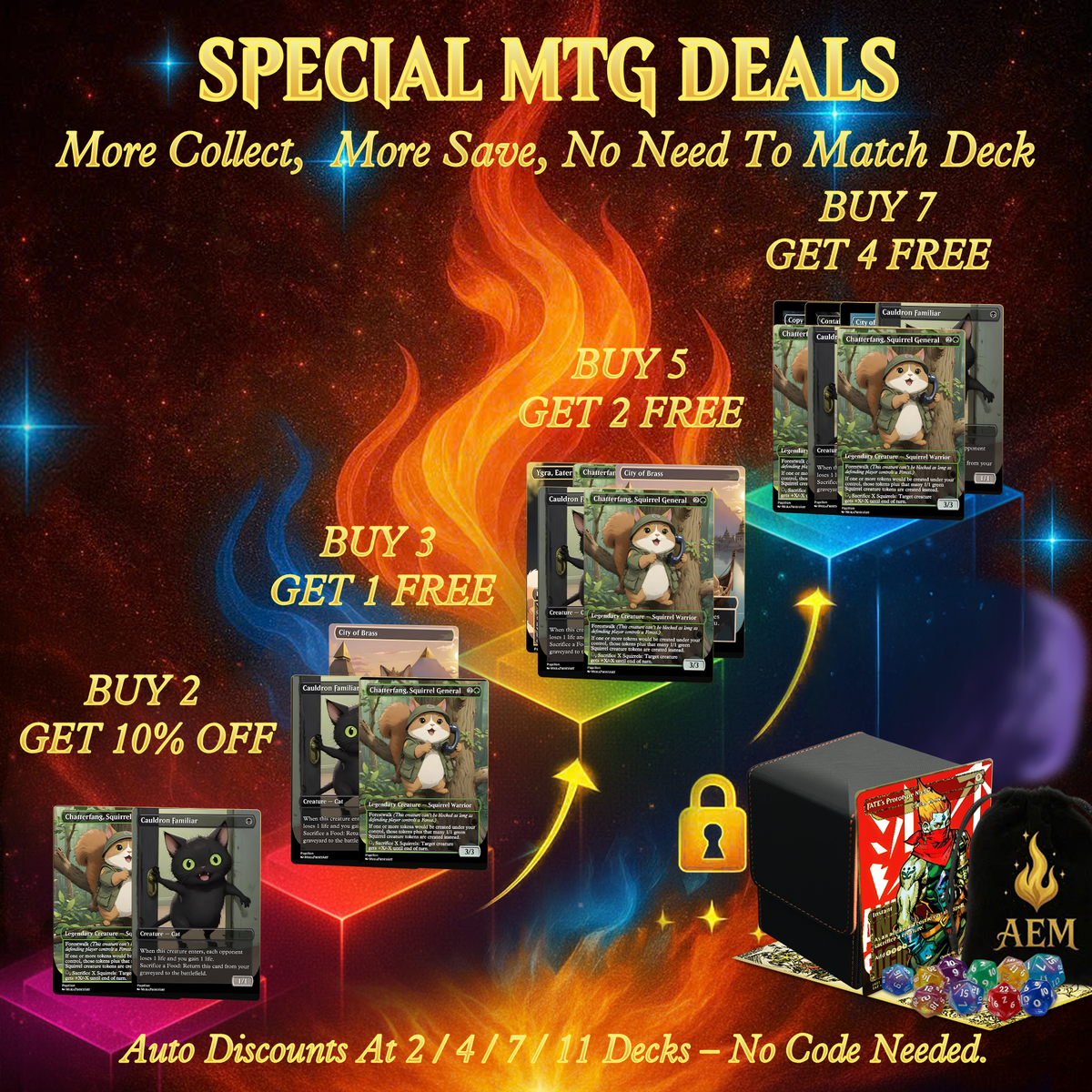 YGRA FOOD SACRIFICE CAT COMMANDER DECK – PREMIUM COLLECTOR SET (109 CARDS)