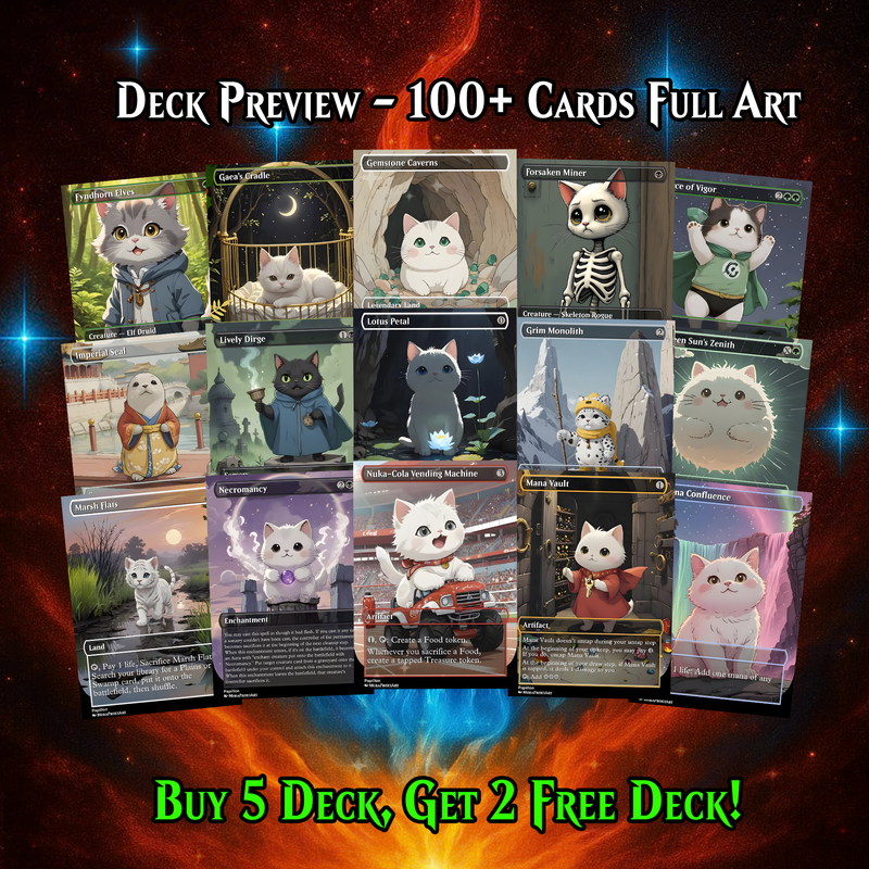 YGRA FOOD SACRIFICE CAT COMMANDER DECK – PREMIUM COLLECTOR SET (109 CARDS)