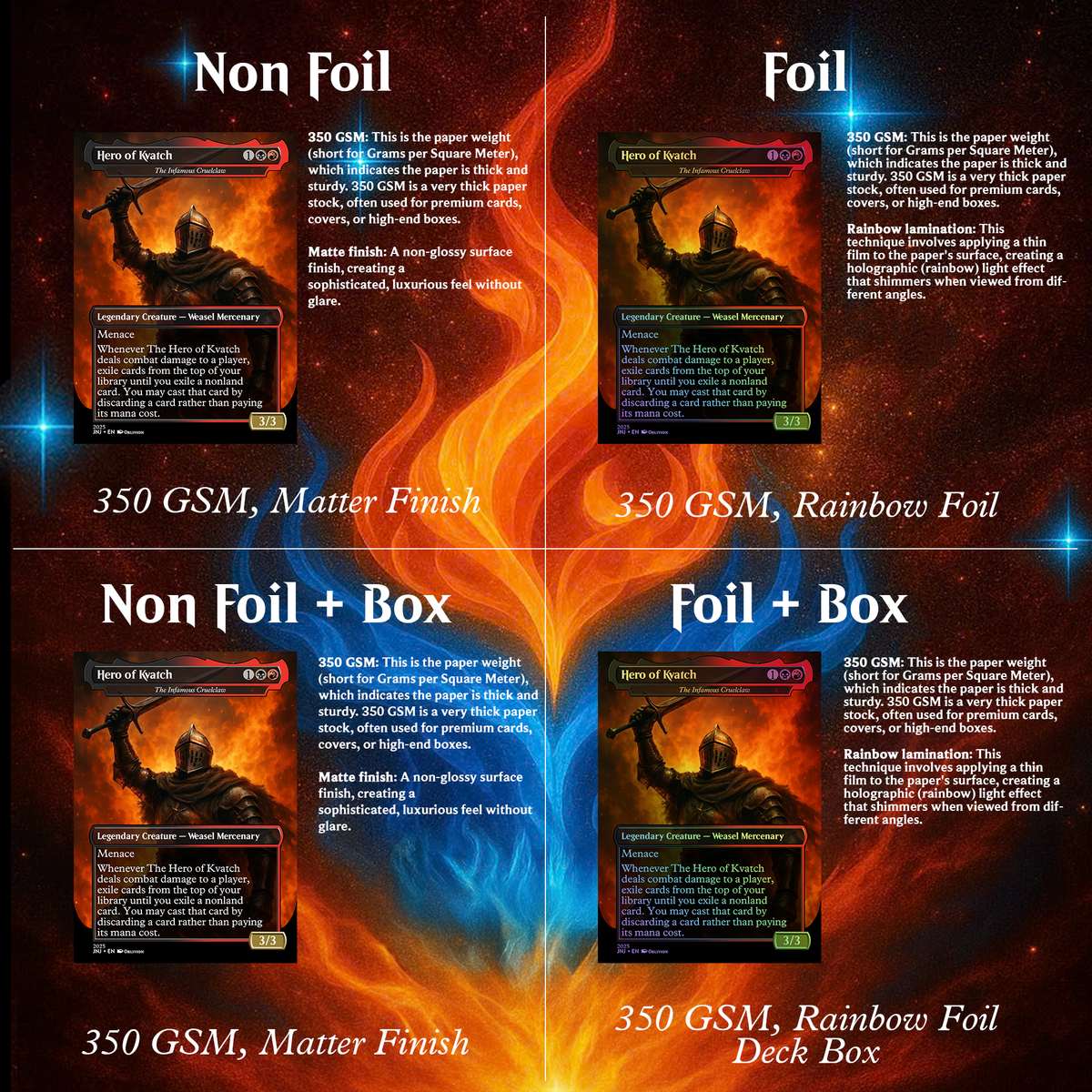 OBLIVION THEMED COMMANDER DECK – PREMIUM COLLECTOR SET (107 CARDS)