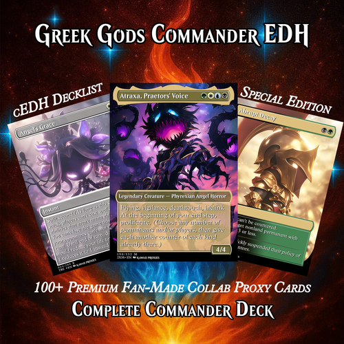 GREEK GODS CHIBI COMMANDER DECK – ATRAXA EDH  (99+ CARDS)