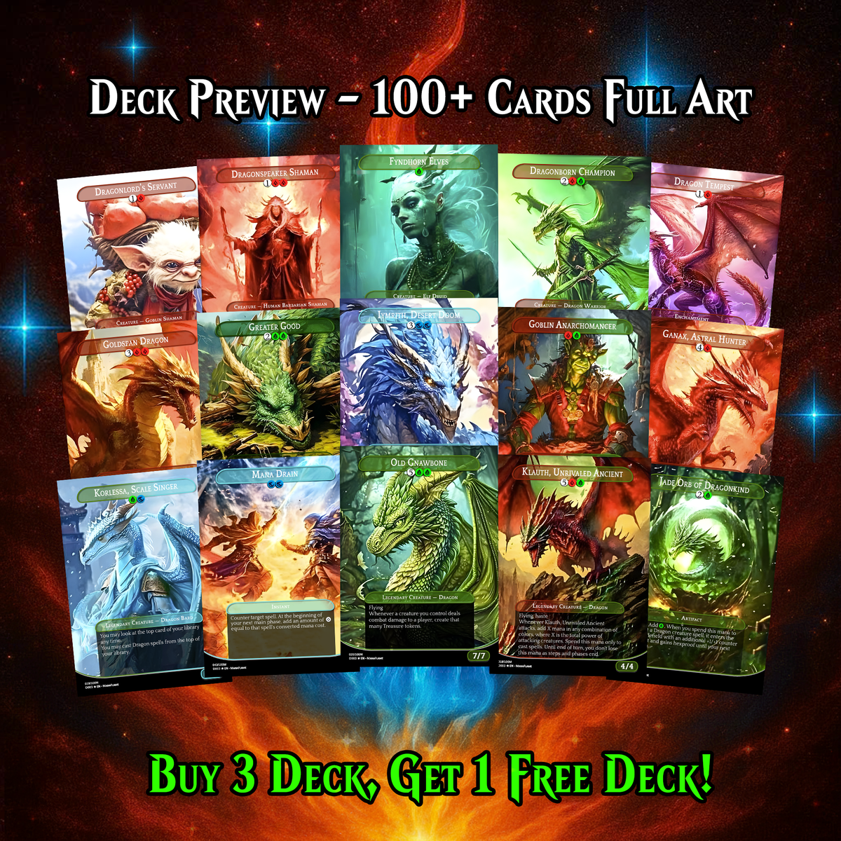 MIIRYM DRAGON TRIBAL COMMANDER DECK – PREMIUM COLLECTOR SET  (110 CARDS)