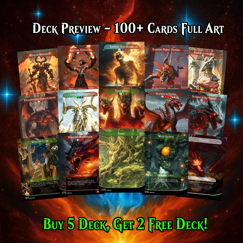 MIIRYM DRAGON TRIBAL COMMANDER DECK – PREMIUM COLLECTOR SET  (110 CARDS)
