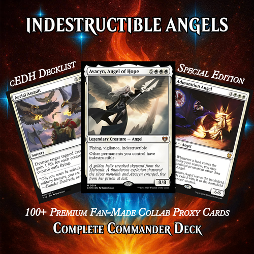 INDESTRUCTIBLE ANGELS COMMANDER DECK – PREMIUM COLLECTOR SET  (100 CARDS)