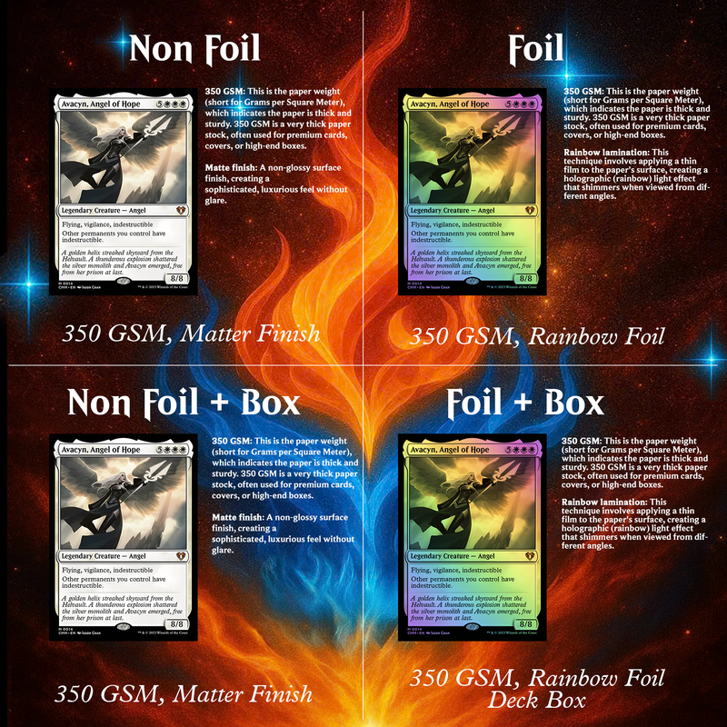 INDESTRUCTIBLE ANGELS COMMANDER DECK – PREMIUM COLLECTOR SET  (100 CARDS)