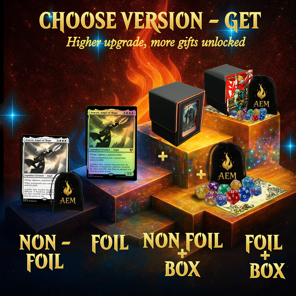 INDESTRUCTIBLE ANGELS COMMANDER DECK – PREMIUM COLLECTOR SET  (100 CARDS)