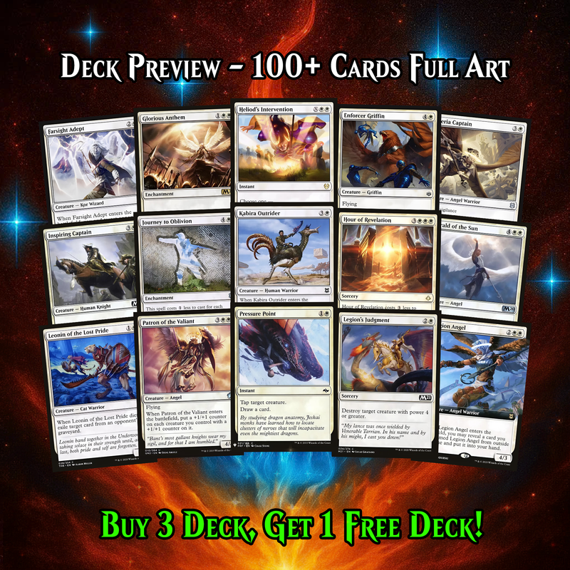 INDESTRUCTIBLE ANGELS COMMANDER DECK – PREMIUM COLLECTOR SET  (100 CARDS)