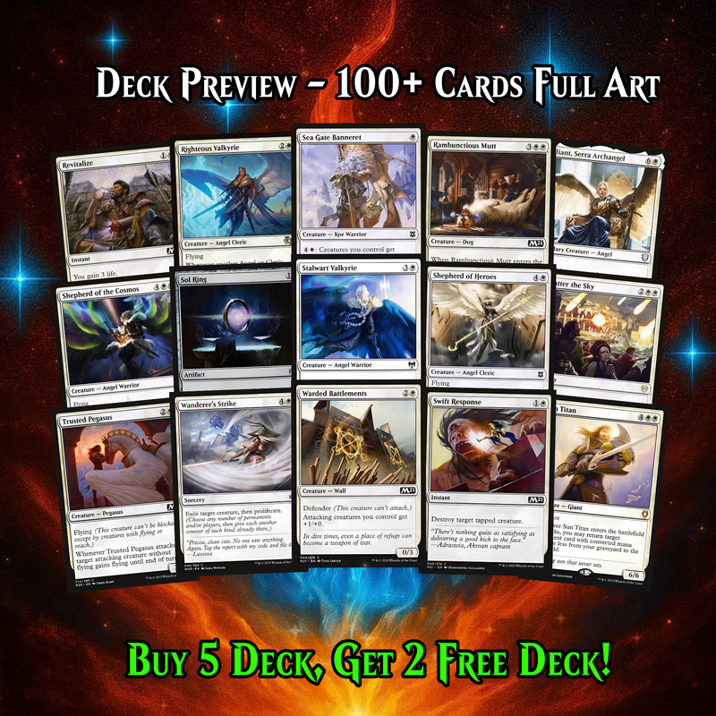 INDESTRUCTIBLE ANGELS COMMANDER DECK – PREMIUM COLLECTOR SET  (100 CARDS)