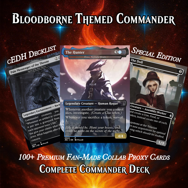 BLOODBORNE THEMED COMMANDER DECK – PREMIUM COLLECTOR SET  (136 CARDS)
