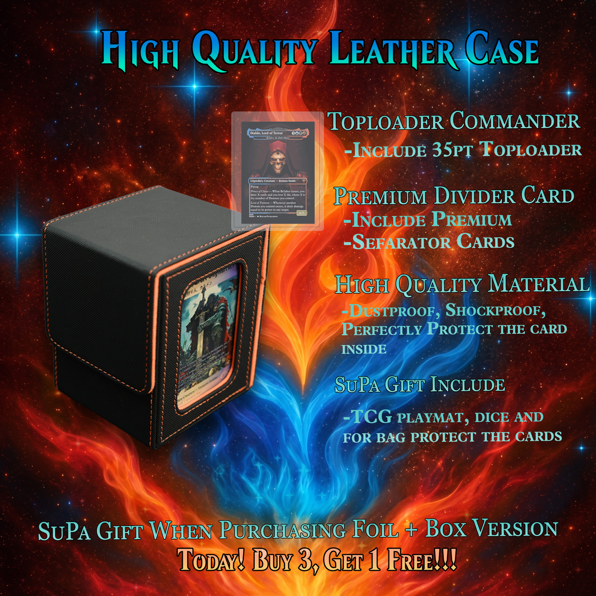 | New | DIABLO THEMED MTG PROXY COMMANDER DECK – PREMIUM COLLECTOR SET  (105 CARDS)