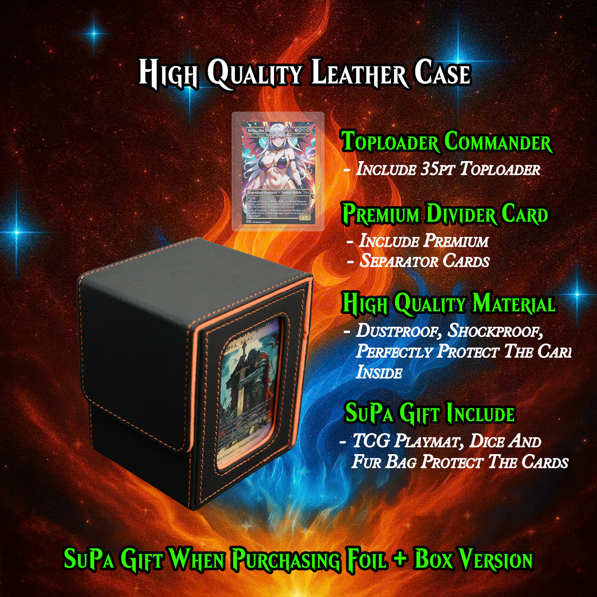 DEMON TRIBAL ANIME STYLE MTG PROXY COMMANDER DECK – PREMIUM COLLECTOR SET  (109 CARDS)