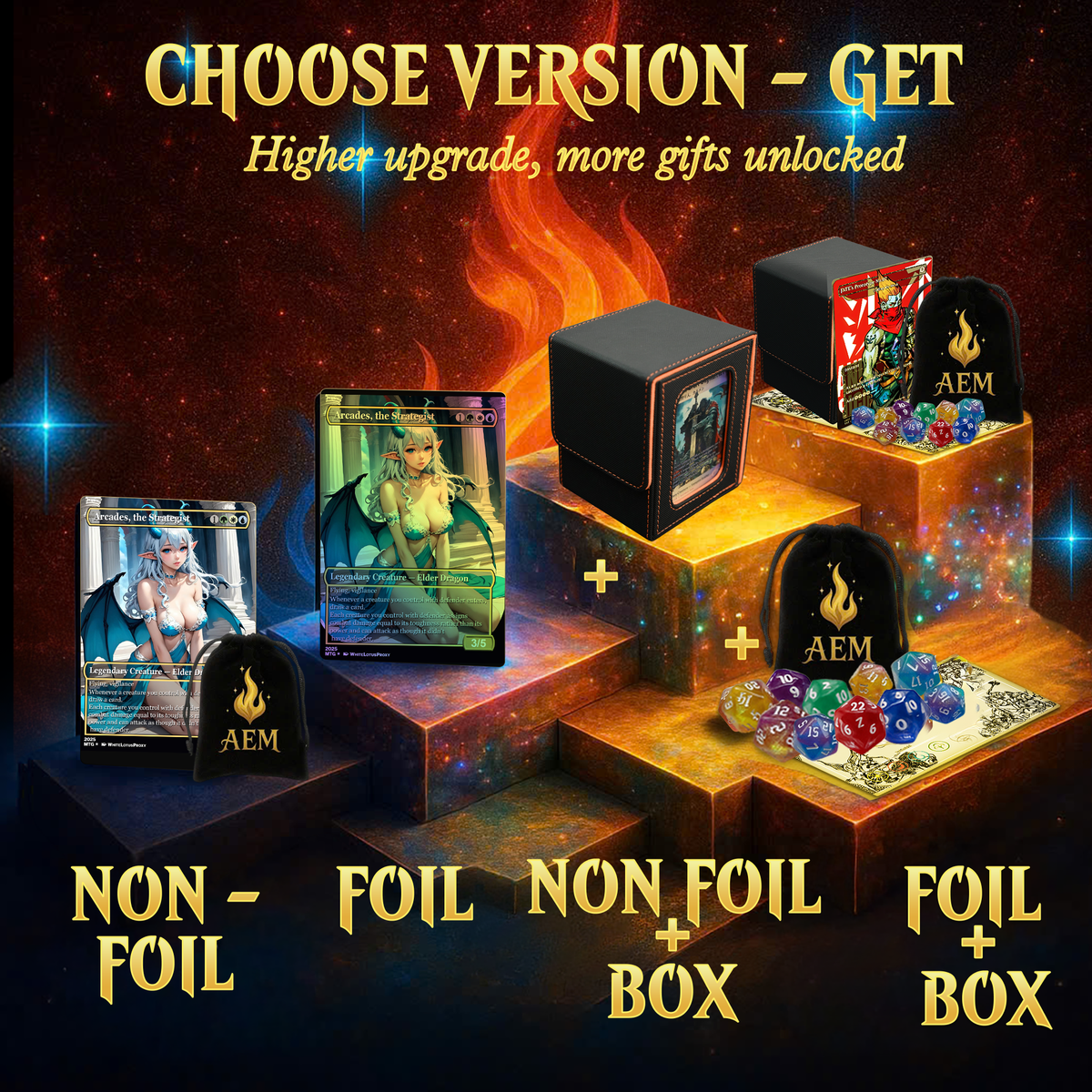 ARCADES WALLS/BUTTS COMMANDER DECK – PREMIUM COLLECTOR SET (117 CARDS)