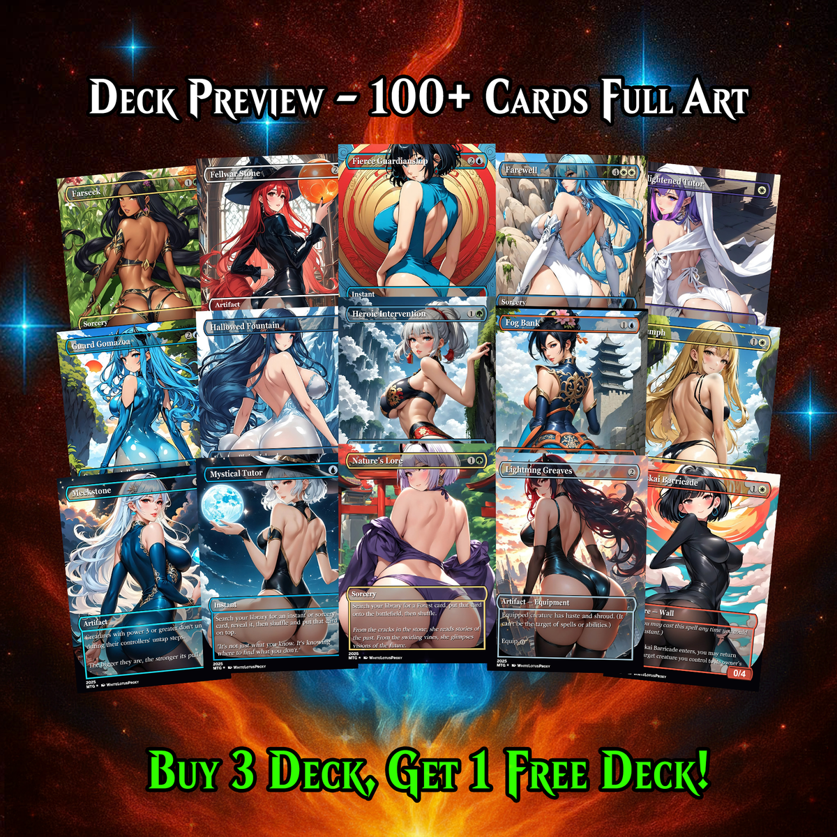 ARCADES WALLS/BUTTS COMMANDER DECK – PREMIUM COLLECTOR SET (117 CARDS)