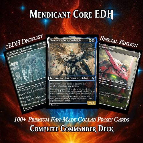 MENDICANT CORE MTG PROXY COMMANDER DECK – PREMIUM COLLECTOR SET  (99 CARDS)