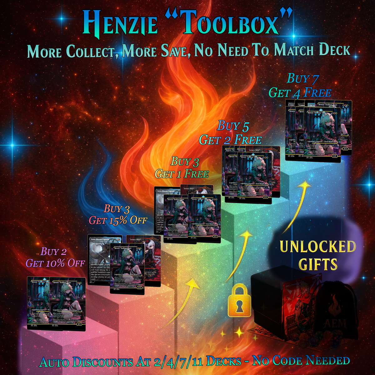 | NEW | Henzie "Toolbox" Torre Commander Deck | 100+ Card MTG Proxy EDH Set