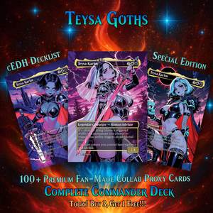 | New | Teysa Goths Anime Commander Deck | 126-Card Fan-Made MTG Proxy Set
