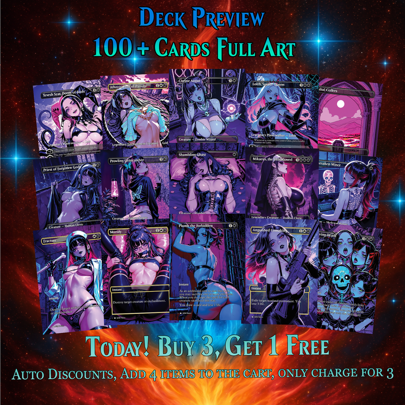 | New | Teysa Goths Anime Commander Deck | 126-Card Fan-Made MTG Proxy Set