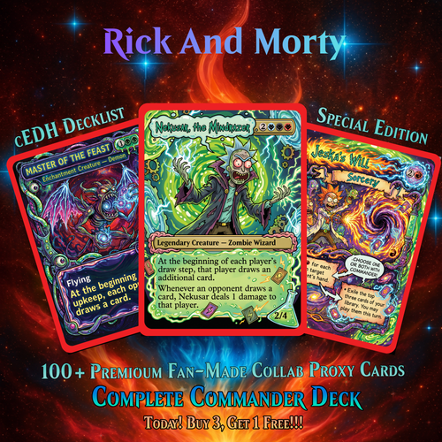 | New | Nekusar, the Mindrazer – Ric.k & Mor.ty Commander Proxy Deck | 100 Cards