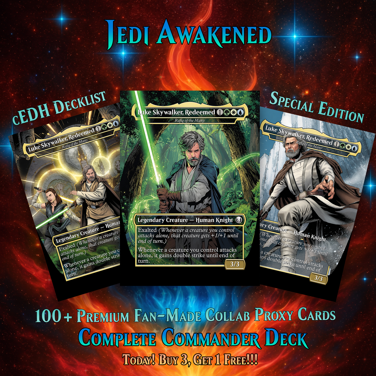 | New | JEDI AWAKENED – STAR WARS-THEMED COMMANDER DECK | 100-PIECE