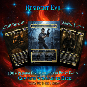 | New | Resident Evil Card Deck 100 Cards + Tokens, Zombie Tribal EDH