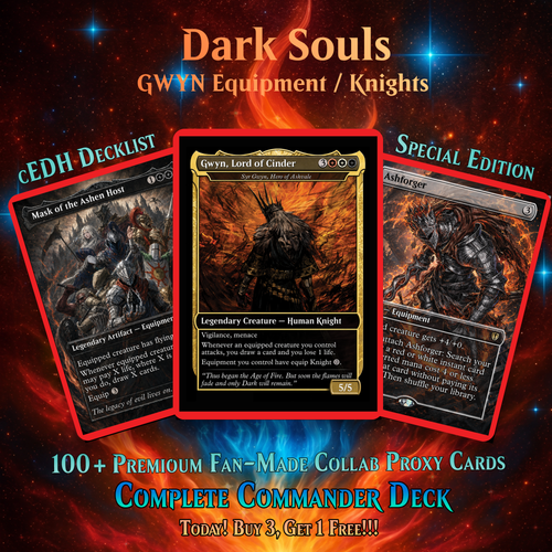 | New | Dark Souls Inspired Knight Commander Deck | 126-Card MTG Proxy EDH Set