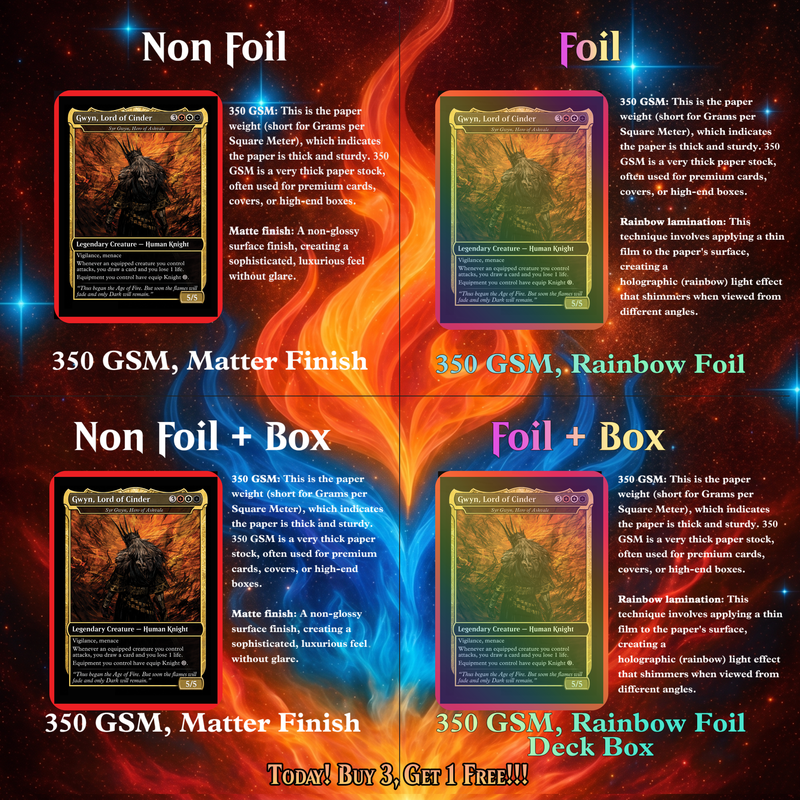 | New | Dark Souls Inspired Knight Commander Deck | 126-Card MTG Proxy EDH Set