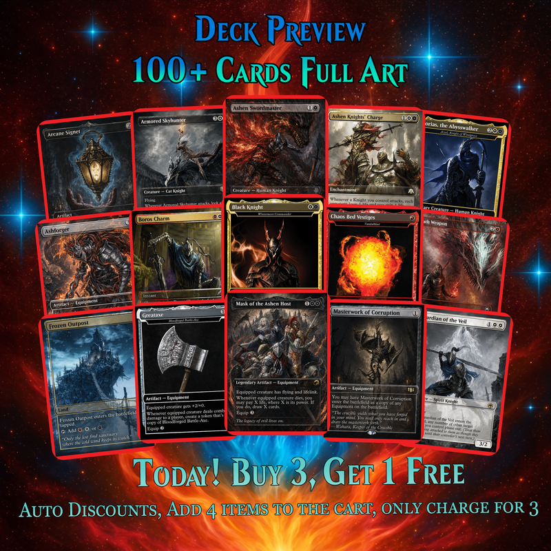 | New | Dark Souls Inspired Knight Commander Deck | 126-Card MTG Proxy EDH Set