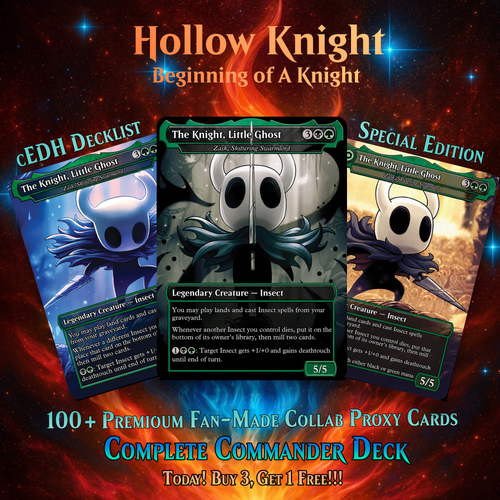 | New | Hollow Knight Inspired Commander Deck | 100-Card MTG Proxy EDH Set