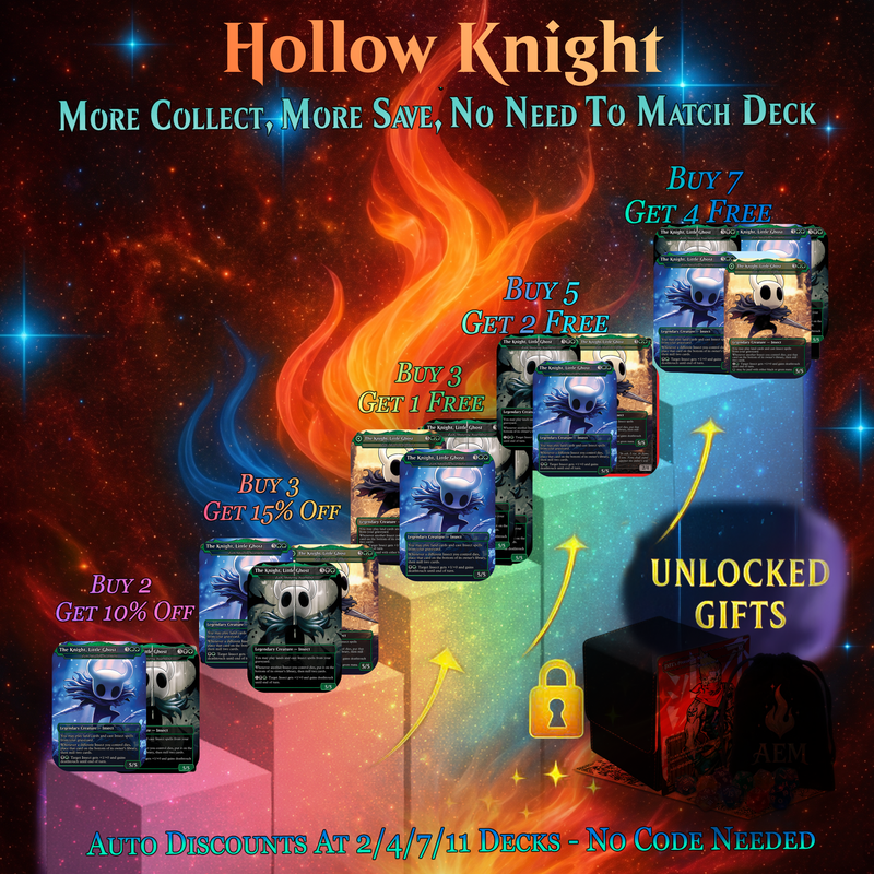 | New | Hollow Knight Inspired Commander Deck | 100-Card MTG Proxy EDH Set