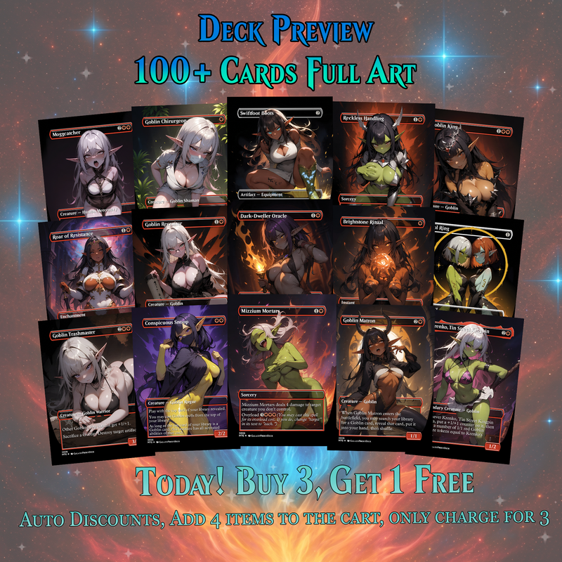 | New | GOBLIN TRIBAL MTG PROXY COMMANDER DECK – PREMIUM COLLECTOR SET (112 CARDS)