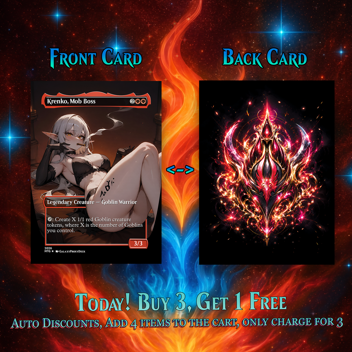 | New | GOBLIN TRIBAL MTG PROXY COMMANDER DECK – PREMIUM COLLECTOR SET (112 CARDS)