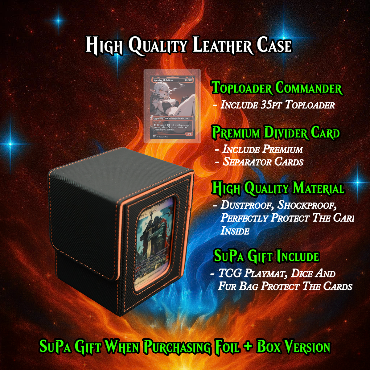 GOBLIN TRIBAL MTG PROXY COMMANDER DECK – PREMIUM COLLECTOR SET (112 CARDS)