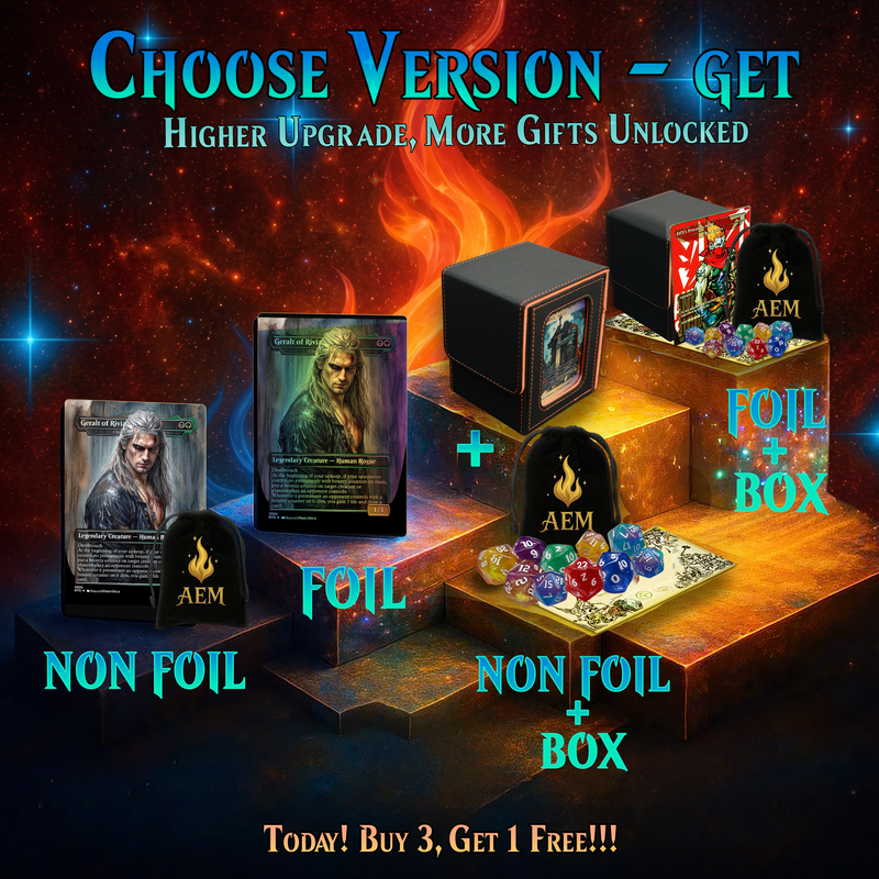| New | WITCHER THEMED MTG PROXY COMMANDER DECK – PREMIUM COLLECTOR SET (117 CARDS)