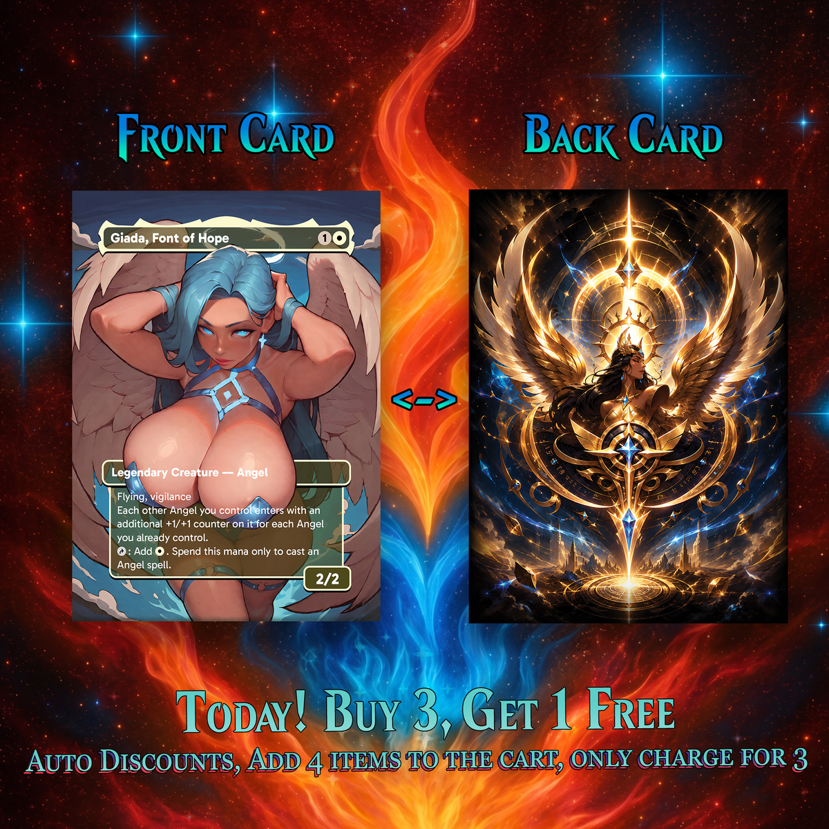| New | GIADA ANGELS TRIBAL MTG PROXY COMMANDER DECK – PREMIUM COLLECTOR SET (115 CARDS)