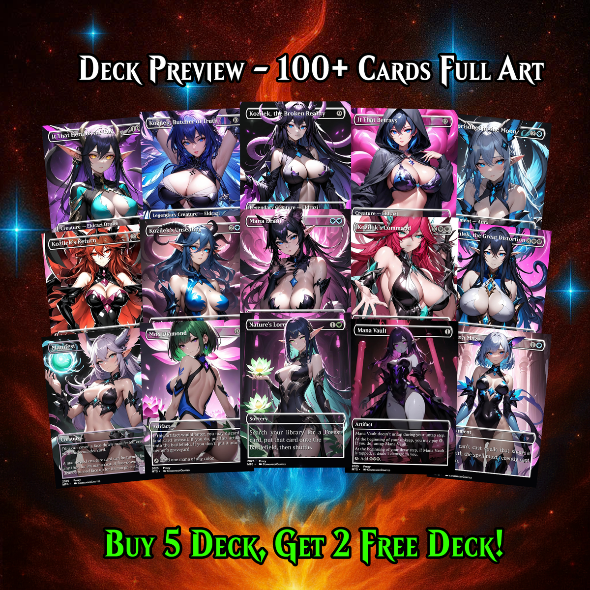 Eldrazi Tribal Anime Commander Deck | 114-Card Premium Collector Set
