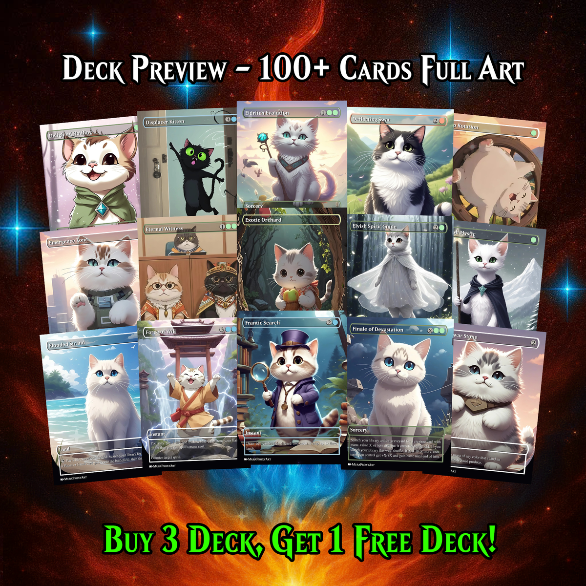 STORM, FORCE OF NATURE COMMANDER DECK PREMIUM COLLECTOR SET | 104 CARDS