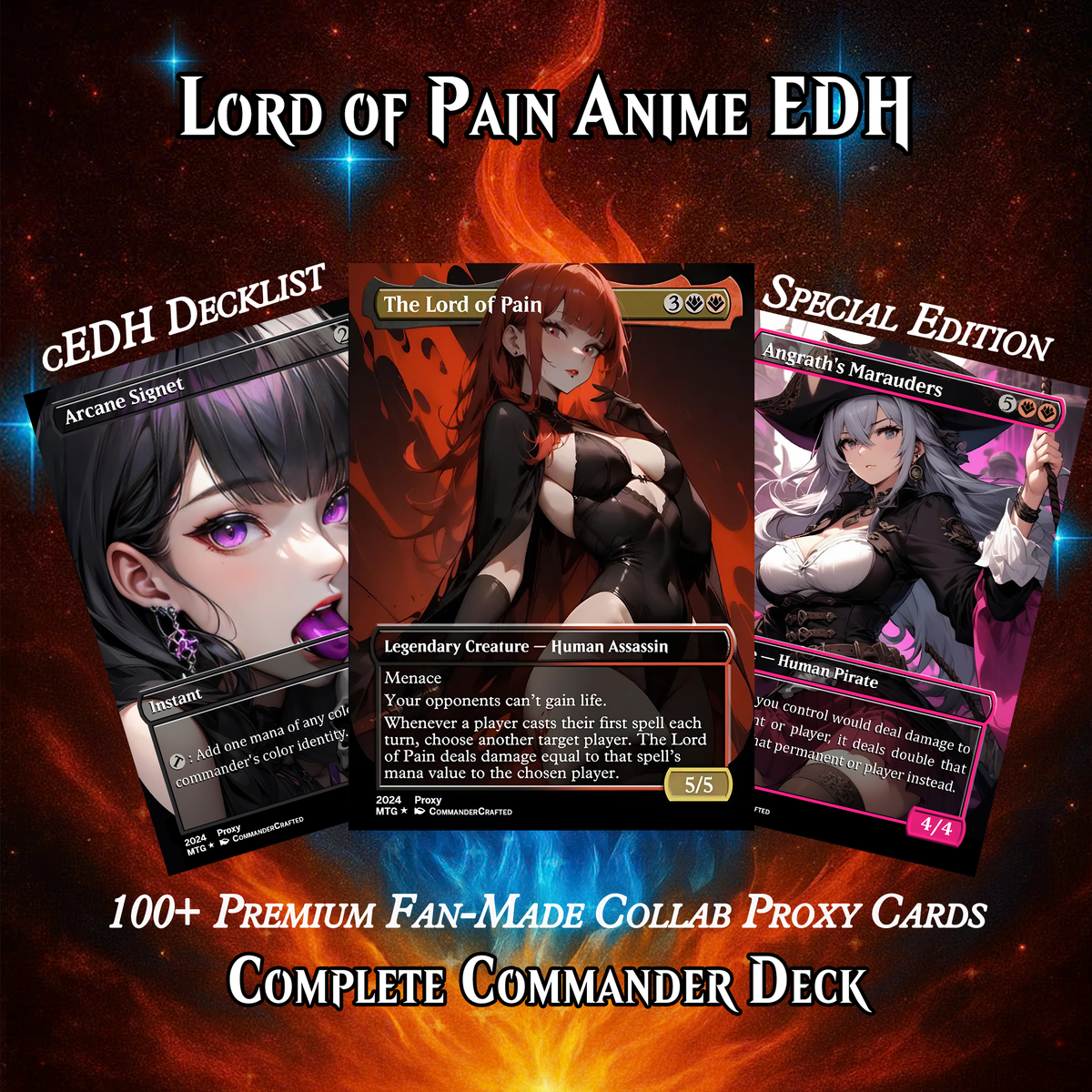 BURN COMMANDER – THE LORD OF PAIN | 112 CARDS