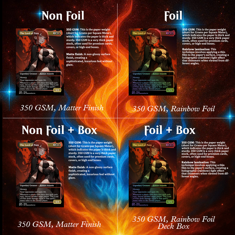 BURN COMMANDER – THE LORD OF PAIN | 112 CARDS