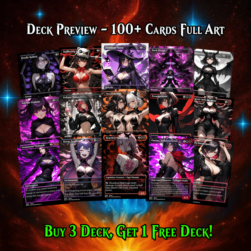 BURN COMMANDER – THE LORD OF PAIN | 112 CARDS