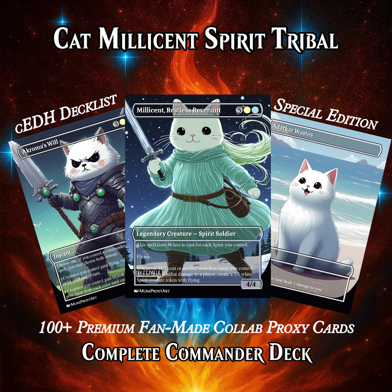 MILLICENT SPIRIT CAT TRIBAL COMMANDER DECK – 103-CARD