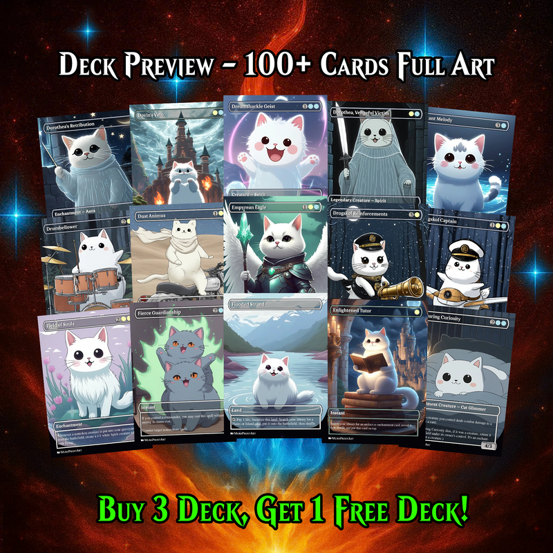 MILLICENT SPIRIT CAT TRIBAL COMMANDER DECK – 103-CARD